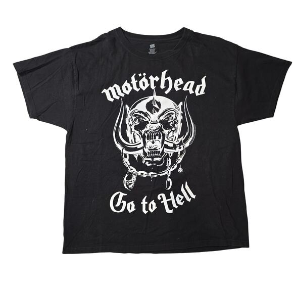 Vintage 90s Motorhead “ Go To Hell Warpig Logo T-Shirt Men XL - Picture 1 of 7